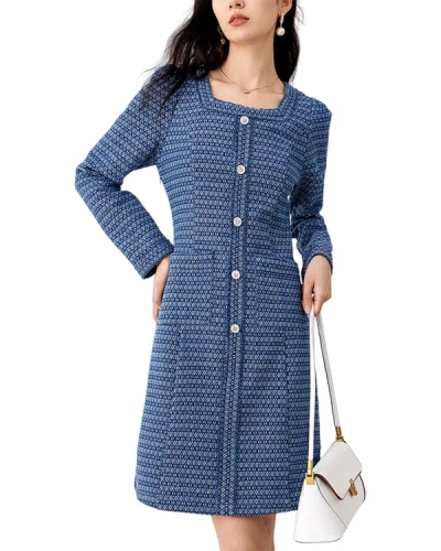 Shop Ounixue Dress In Blue