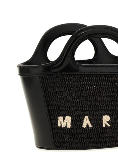 Shop Marni 'tropicalia Micro' Handbag In Black