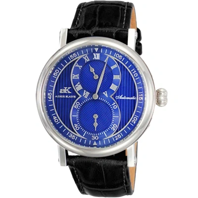 Shop Adee Kaye Men's Mondo Blue Dial Watch In Silver