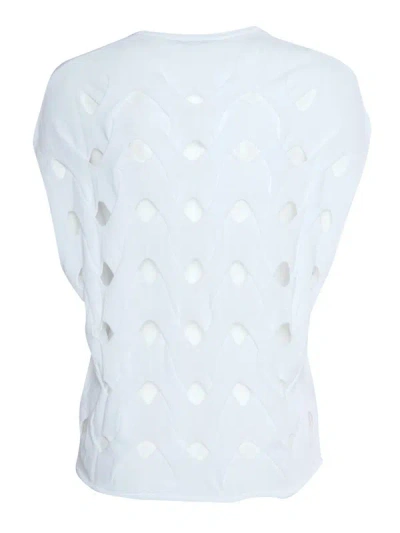 Shop Kangra Cashmere Knitted Vest In White