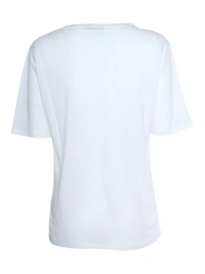 Shop Kangra Cashmere T-shirt M/c In White