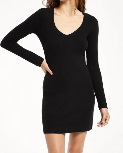 Shop Z Supply Kylin Rib Mini Dress In Black