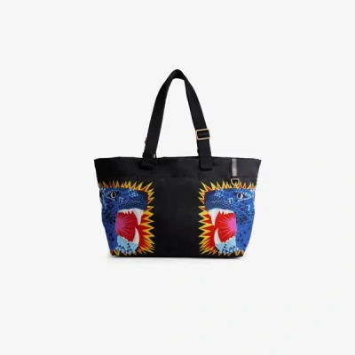 Shop Inoui Editions Carrier Bag - Neofelis In Black