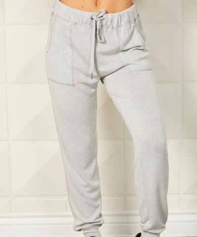 French Kyss Viscose Joggers In Silver In Silver