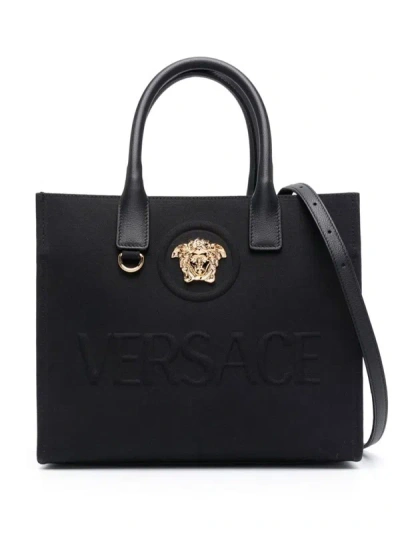 Shop Versace Medusa Head Tote Bag In Black