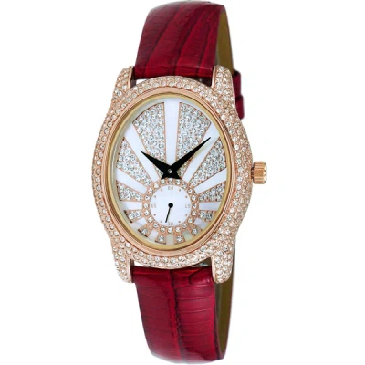 Shop Adee Kaye Women's Flushy White Dial Watch In Gold