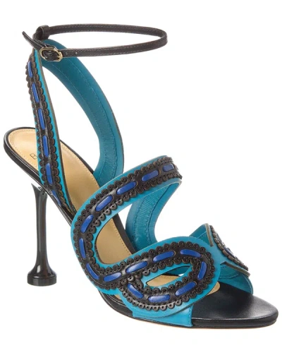 Shop Alexandre Birman Melanie 100 Leather Sandal In Blue