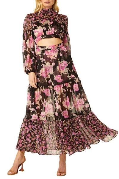 Shop Misa Charlotta Dress In Rosetta Mix In Multi