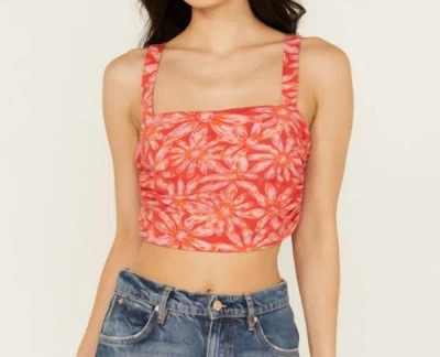 Shop Free People All Tied Up Tank In Red Combo In Multi