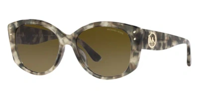 Shop Michael Kors Women's Charleston 54mm Olive Tortoise Sunglasses Mk2175u-392213-54 In Brown
