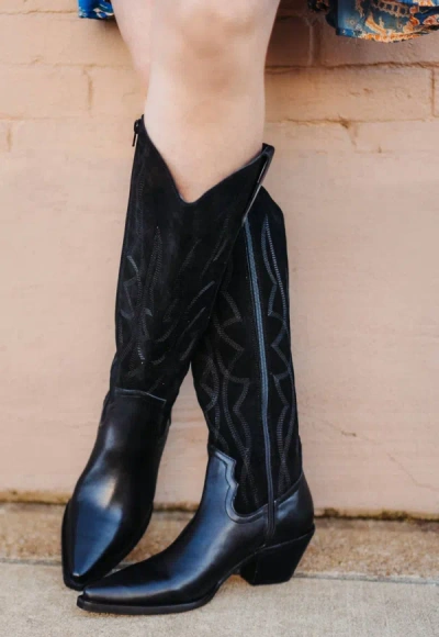 Shop Matisse Alpine Leather Boot In Black