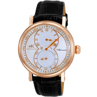 Shop Adee Kaye Men's Mondo Silver Dial Watch In Gold