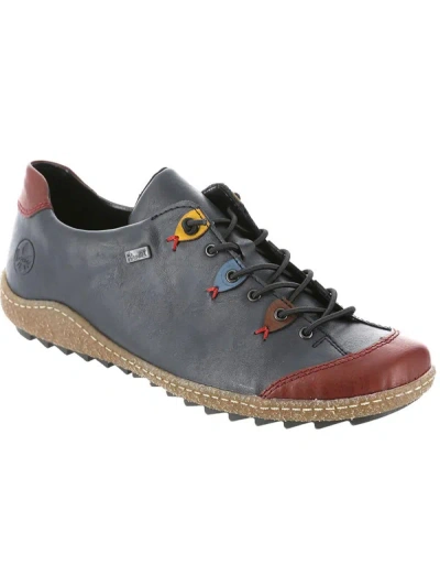 Shop Rieker Womens Faux Leather Lifestyle Casual And Fashion Sneakers In Grey