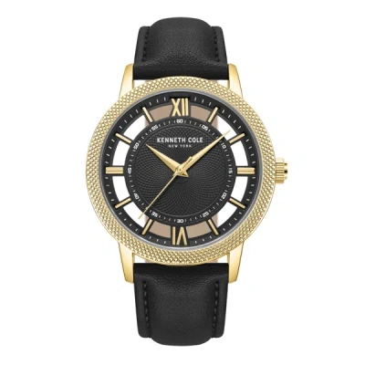 Shop Kenneth Cole New York Men's 44mm Quartz Watch Kcwga7001801 In Gold