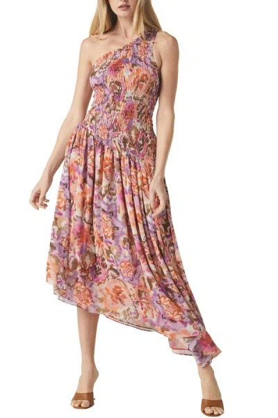 Shop Misa Lydia Dress In Sunset Blooms In Multi