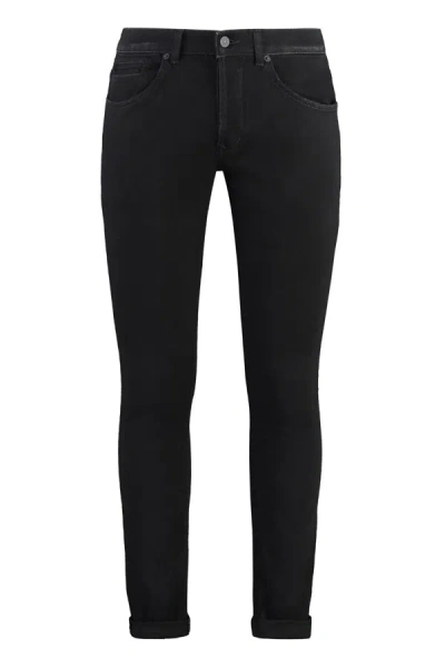 Shop Dondup George Skinny Jeans In Black