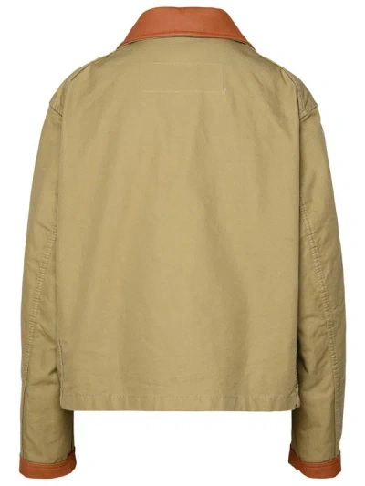 Shop Fay '3 Ganci' Brown Cotton Jacket