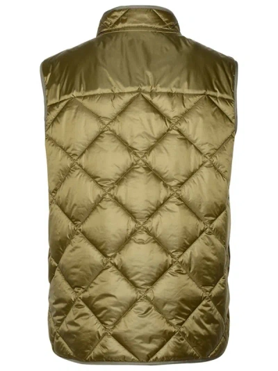 Shop Fay Green Polyamide Quilted Vest
