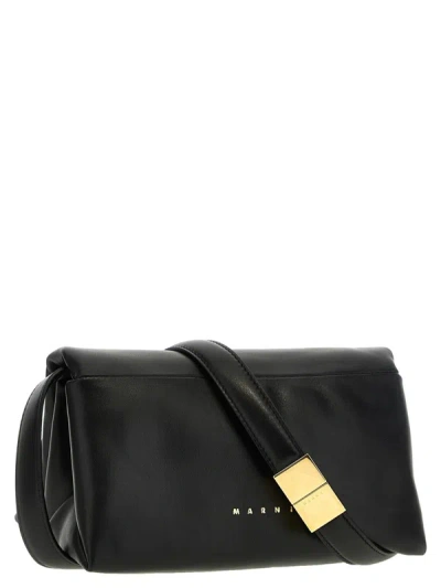 Shop Marni Small 'prism' Shoulder Bag In Black