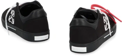 Shop Off-white New Vulcanized Canvas Low-top Sneakers In Black