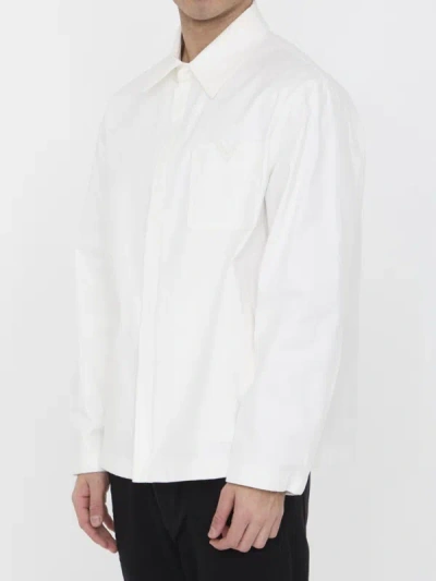 Shop Valentino V Detail Jacket In White