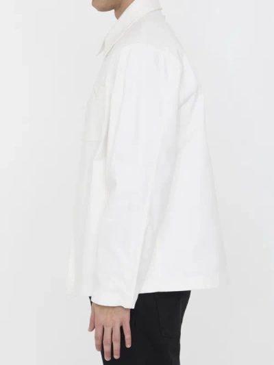 Shop Valentino V Detail Jacket In White