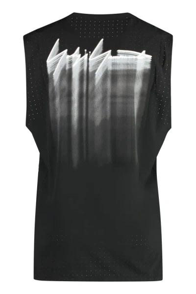 Shop Y-3 Adidas Tank Top In Technical Fabric In Black