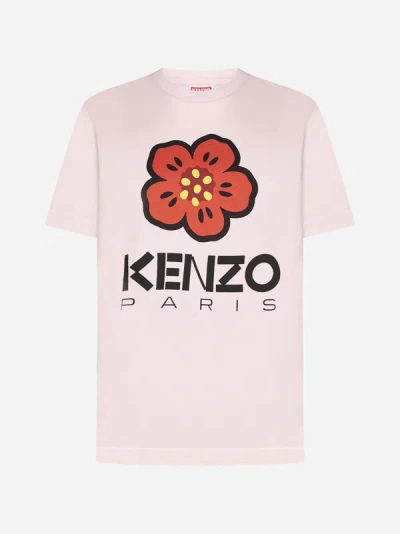 Shop Kenzo Boke Flower Cotton T-shirt In Faded Pink