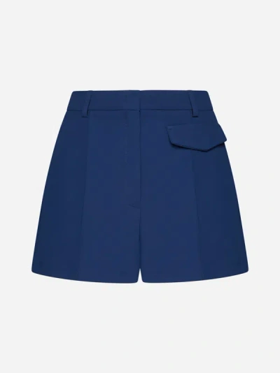 Shop Blanca Vita Sofora Ironed Crease Shorts In Blue
