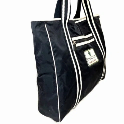 Shop Gucci Black Synthetic Tote Bag ()
