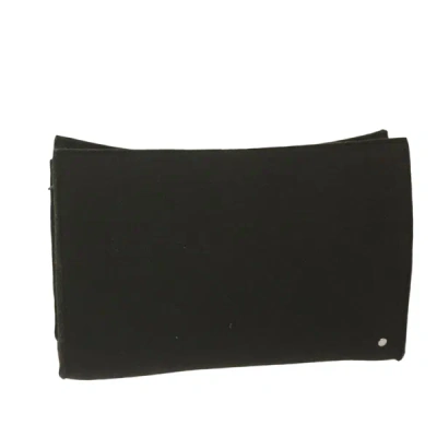Shop Hermes Hermès Black Wool Clutch Bag () In Brown