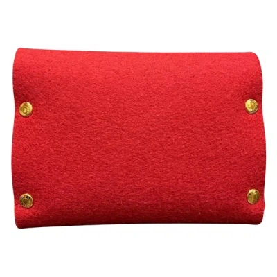 Shop Hermes Hermès Evelyne Red Synthetic Clutch Bag ()