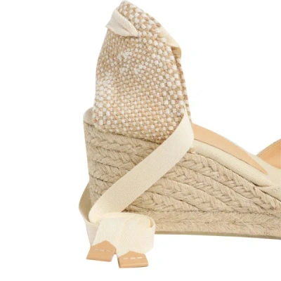 Shop Castaã±er Castaner Sandals In Bianco