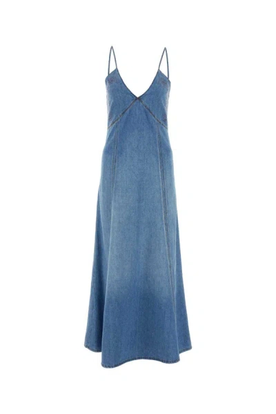 Shop Chloé Chloe Dress In Blue