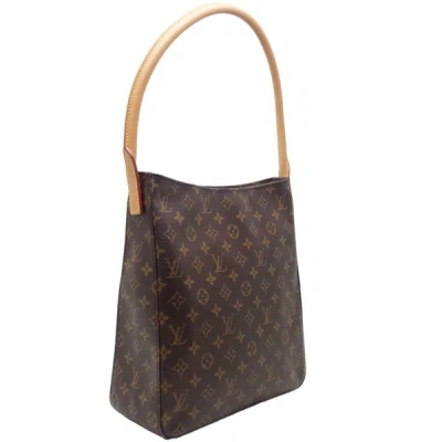 Pre-owned Louis Vuitton Looping Gm Brown Canvas Tote Bag ()