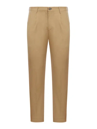Shop Incotex Cotton Pants In Brown