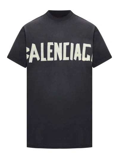 Shop Balenciaga Double Sided Unisex T-shirt In Black