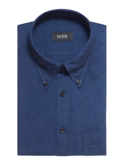 Shop Nome X Xacus Linen Shirt In Black