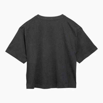 Shop Brunello Cucinelli Anthracite Crew-neck T-shirt In Grey