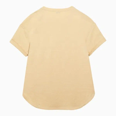 Shop Brunello Cucinelli Lemon-coloured T-shirt In Yellow