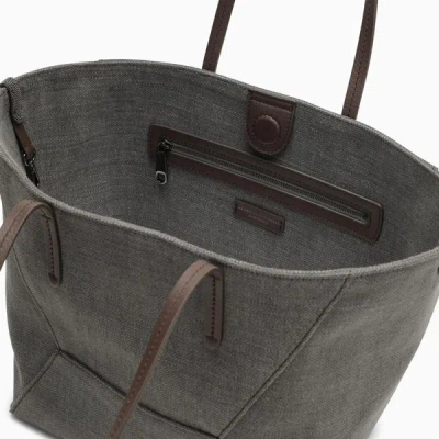 Shop Brunello Cucinelli Shopper Bag In And In Grey