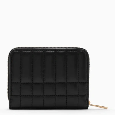 Shop Burberry Quilted Wallet In Black