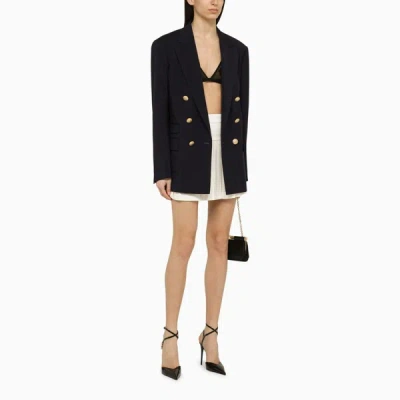 Shop Dsquared2 Navy Double-breasted Jacket In In Blue