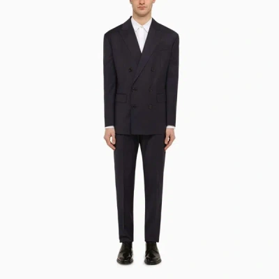 Shop Dsquared2 Wallstreet Double-breasted Suit In In Blue