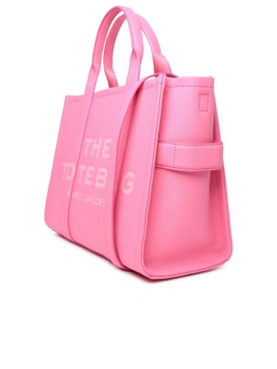 Shop Marc Jacobs 'tote' Midi Pink Leather Bag