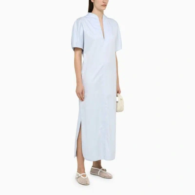 Shop Margaux Lonnberg Margaux Lönnberg Light Long Vic Dress In Blue