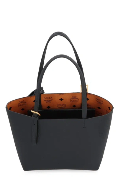 Shop Mcm Himmel Mini Tote In Black