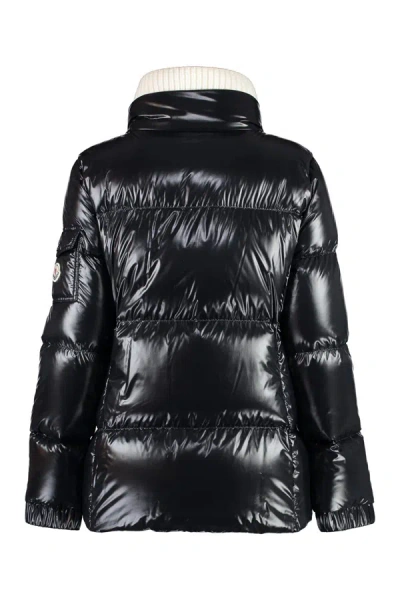 Shop Moncler Vistule Full Zip Down Jacket In Black