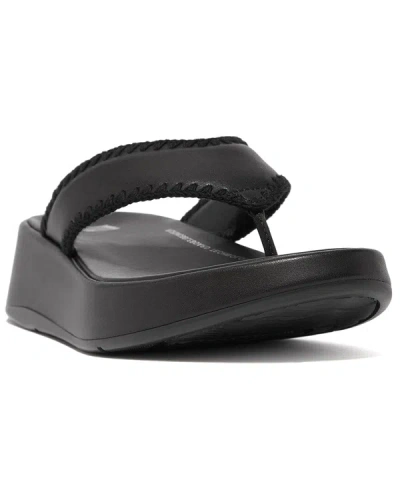 Shop Fitflop F-mode Leather Sandal In Black