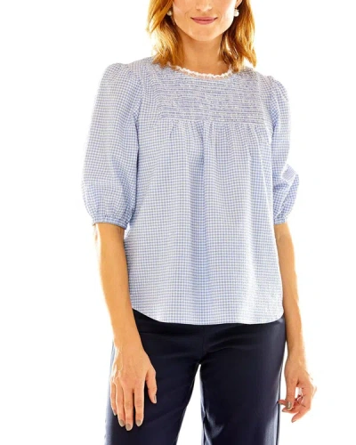 Shop Sara Campbell The Marigold Blouse In Blue